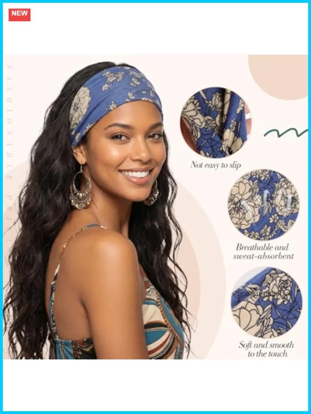 8 Pack Non-Slip Knotted Headbands Polyester Elastic Hair Wraps Yoga Workout